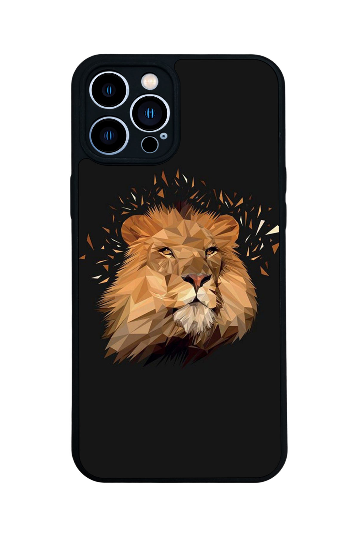 iPhone 13 Pro Max Uyumlu Aslan Tasarımlı Glossy Premium Kılıf