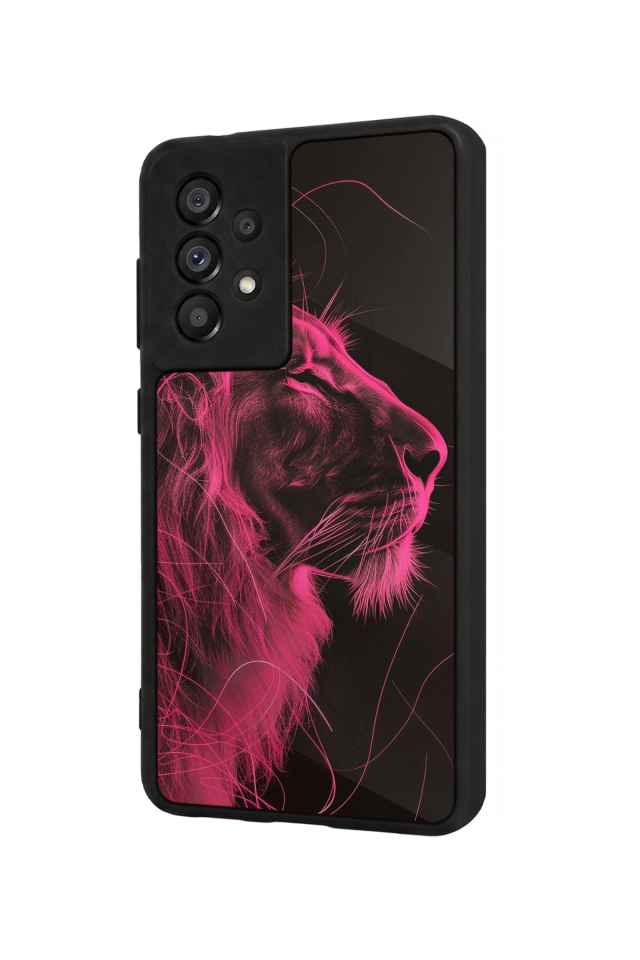 Samsung Galaxy A73 Uyumlu Aslan Tasarımlı Glossy Premium Kılıf