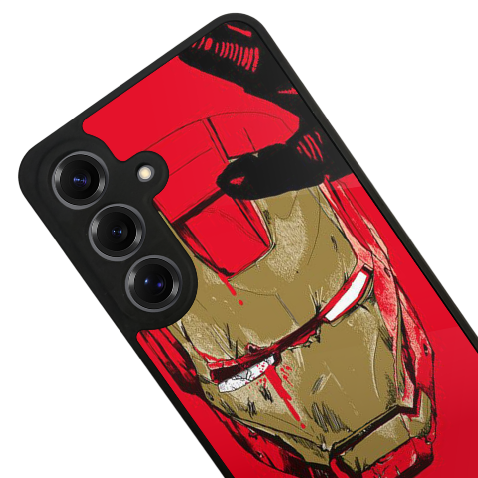 Samsung Galaxy S25 Uyumlu  Iron Man ( Demir Adam ) Tasarımlı Glossy Premium Kılıf