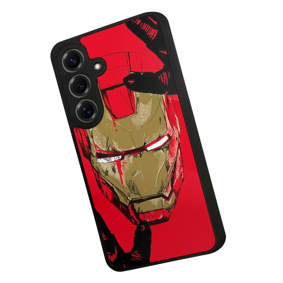 Samsung Galaxy S25 Uyumlu  Iron Man ( Demir Adam ) Tasarımlı Glossy Premium Kılıf