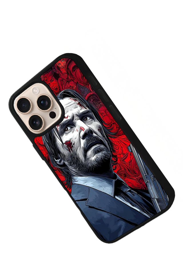 iPhone 14 Pro Max Uyumlu JohnWick Tasarımlı Glossy Premium Kılıf