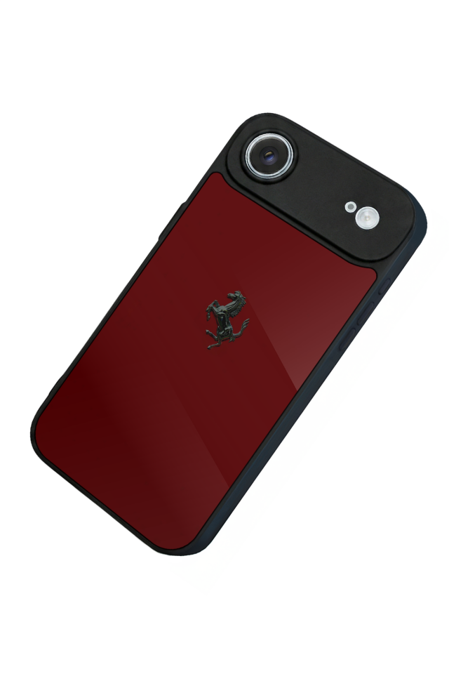 iPhone 17 Air Uyumlu Kirmizi Tasarımlı Glossy Premium Kılıf