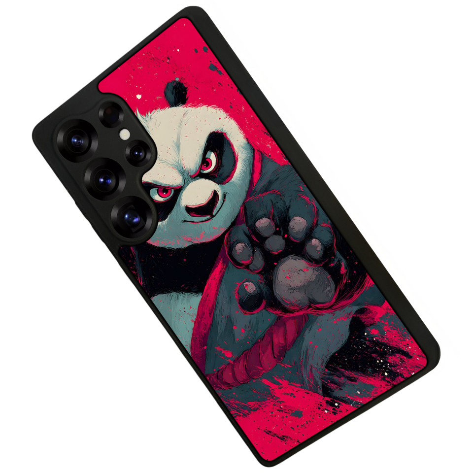 Samsung Galaxy S25 Ultra Uyumlu Kung Fu Panda Tasarımlı Glossy Premium Kılıf