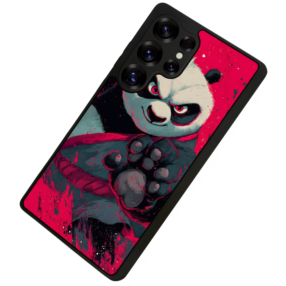 Samsung Galaxy S25 Ultra Uyumlu Kung Fu Panda Tasarımlı Glossy Premium Kılıf