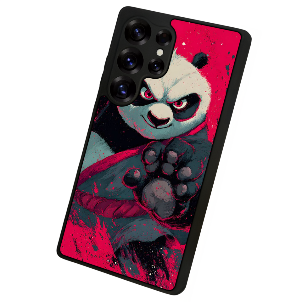 Samsung Galaxy S25 Ultra Uyumlu Kung Fu Panda Tasarımlı Glossy Premium Kılıf