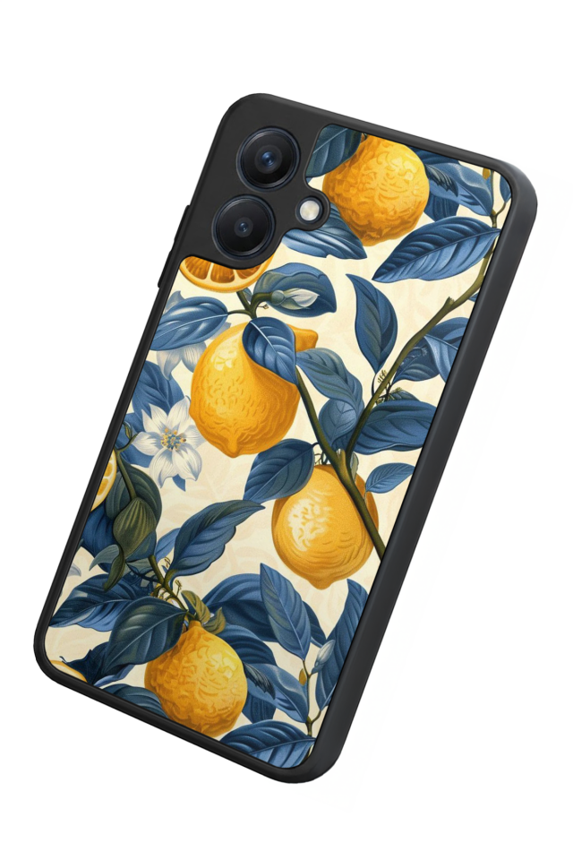 Samsung Galaxy A07 Uyumlu Limon Tasarımlı Glossy Premium Kılıf