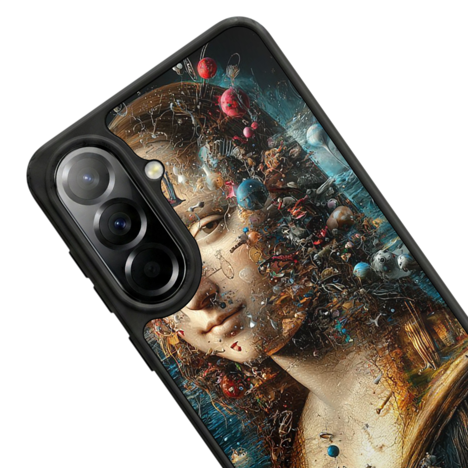 Samsung Galaxy A57 Uyumlu Monalisa Tasarımlı Glossy Premium Kılıf