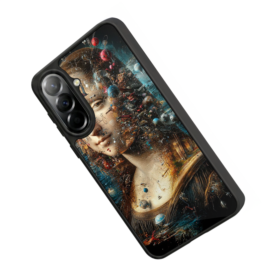 Samsung Galaxy A57 Uyumlu Monalisa Tasarımlı Glossy Premium Kılıf