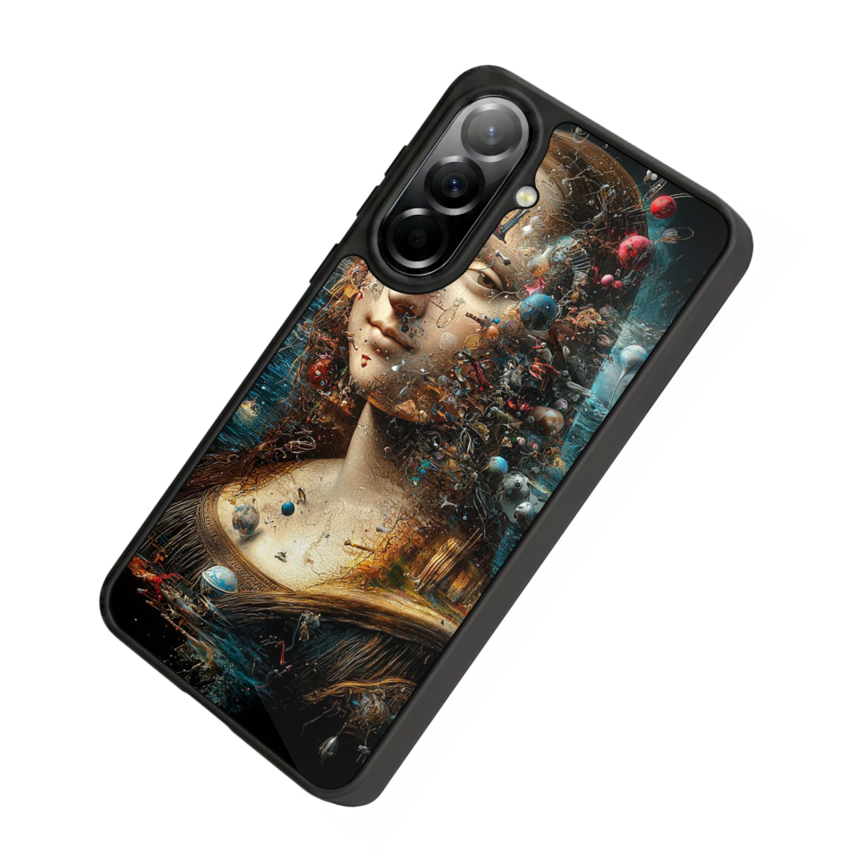 Samsung Galaxy A57 Uyumlu Monalisa Tasarımlı Glossy Premium Kılıf