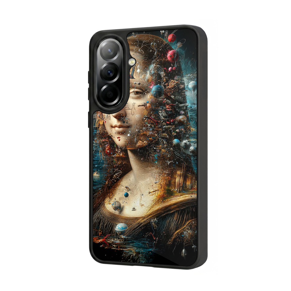 Samsung Galaxy A57 Uyumlu Monalisa Tasarımlı Glossy Premium Kılıf
