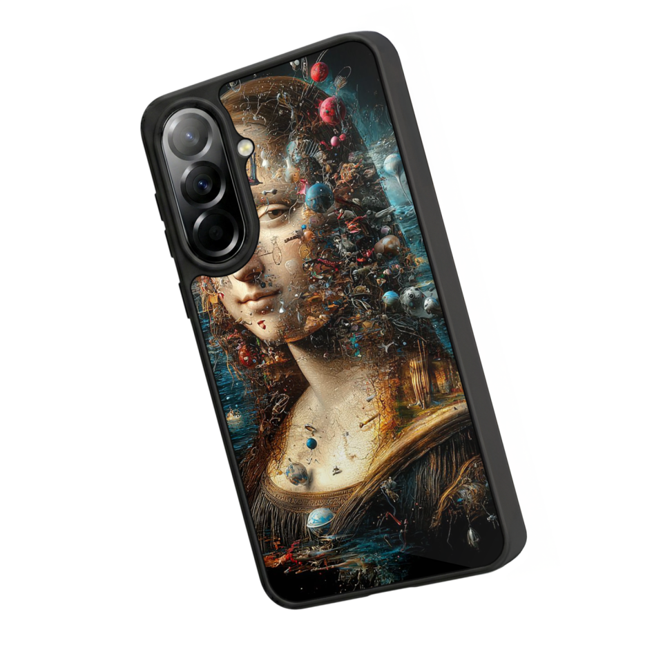 Samsung Galaxy A57 Uyumlu Monalisa Tasarımlı Glossy Premium Kılıf