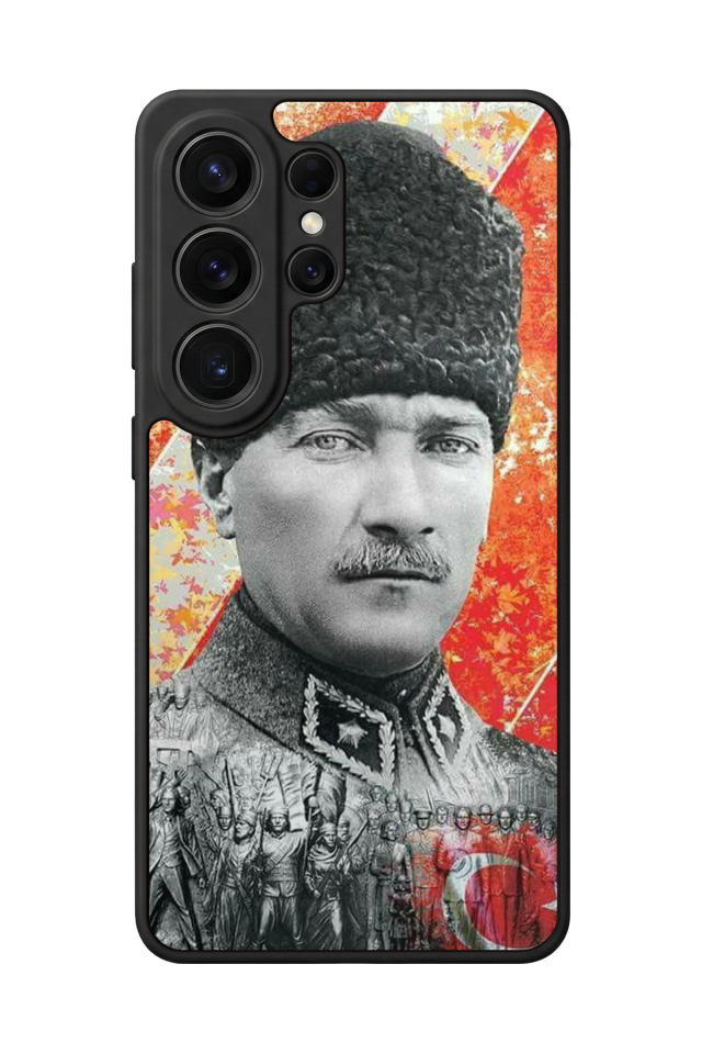 Samsung Galaxy S26 Ultra Uyumlu Mustafa Kemal Ataturk Tasarımlı Glossy Premium Kılıf