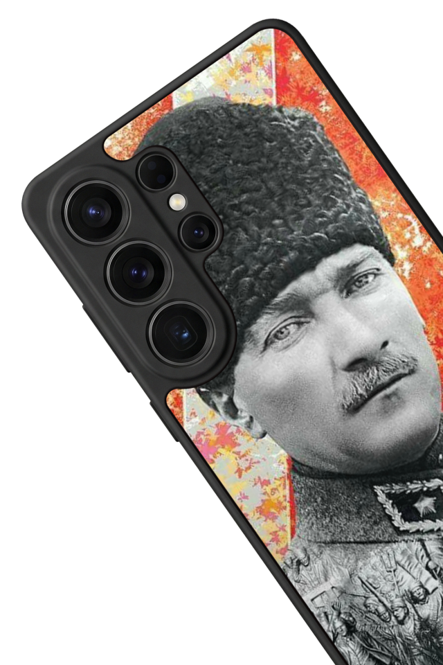 Samsung Galaxy S26 Ultra Uyumlu Mustafa Kemal Ataturk Tasarımlı Glossy Premium Kılıf
