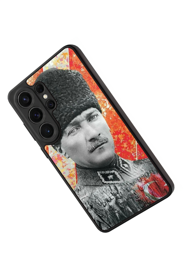 Samsung Galaxy S26 Ultra Uyumlu Mustafa Kemal Ataturk Tasarımlı Glossy Premium Kılıf