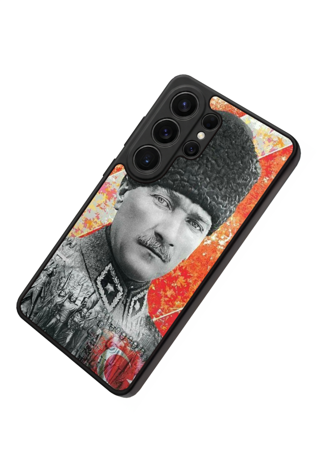 Samsung Galaxy S26 Ultra Uyumlu Mustafa Kemal Ataturk Tasarımlı Glossy Premium Kılıf