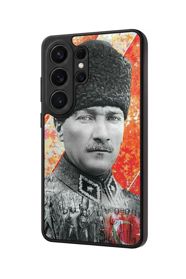 Samsung Galaxy S26 Ultra Uyumlu Mustafa Kemal Ataturk Tasarımlı Glossy Premium Kılıf