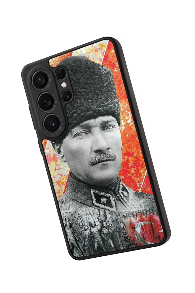 Samsung Galaxy S26 Ultra Uyumlu Mustafa Kemal Ataturk Tasarımlı Glossy Premium Kılıf