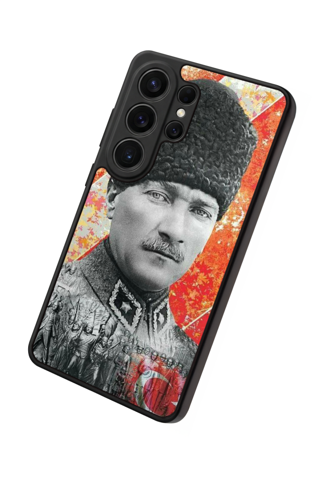 Samsung Galaxy S26 Ultra Uyumlu Mustafa Kemal Ataturk Tasarımlı Glossy Premium Kılıf