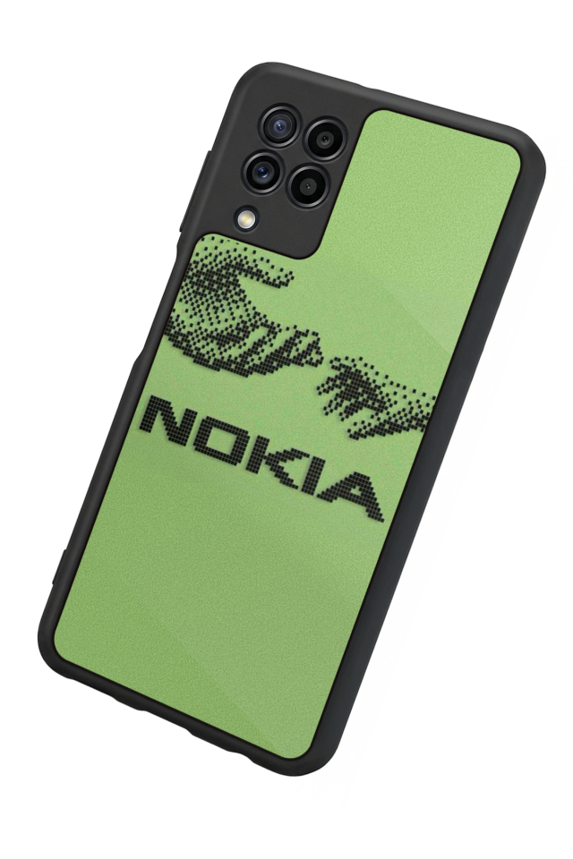 Samsung Galaxy M32 Uyumlu Nokia Tasarımlı Glossy Premium Kılıf