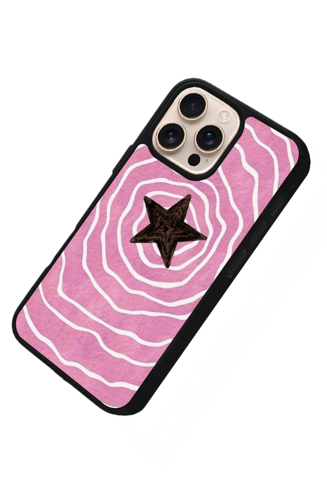 iPhone 15 Pro Uyumlu Retro Yildizlar Tasarımlı Glossy Premium Kılıf