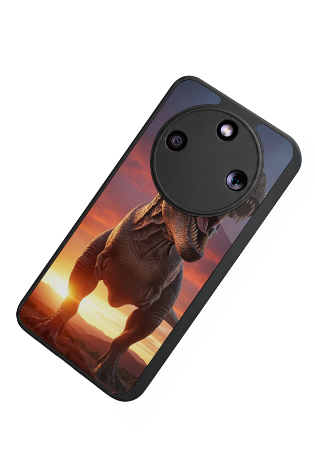 Honor Magic 8 Lite Uyumlu Dinazor Tasarımlı Glossy Premium Kılıf