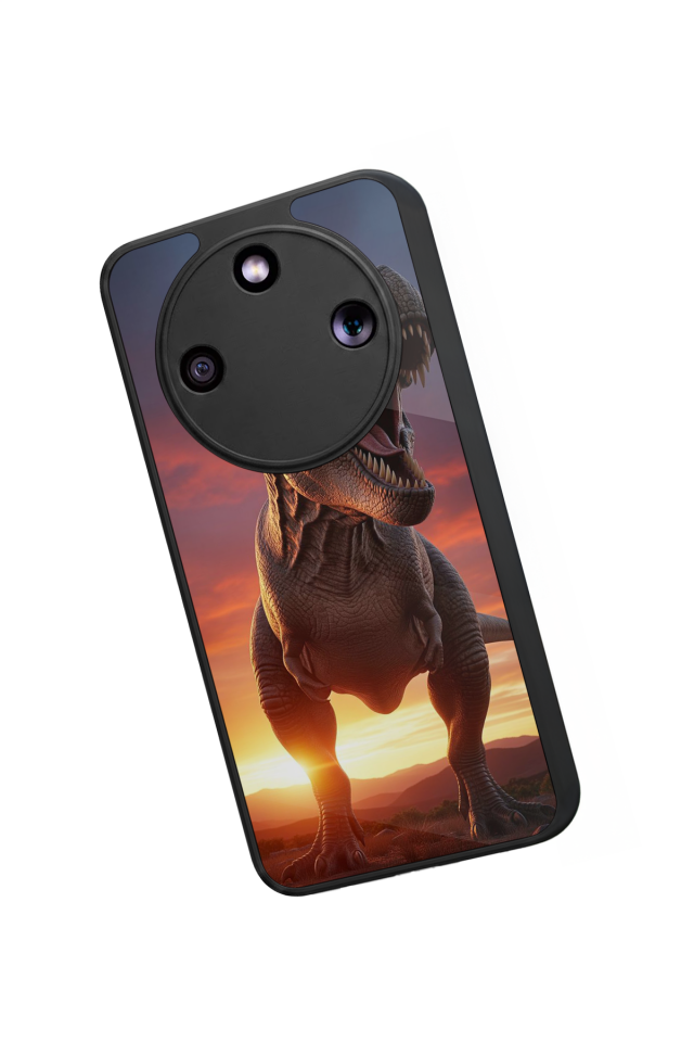 Honor Magic 8 Lite Uyumlu Dinazor Tasarımlı Glossy Premium Kılıf