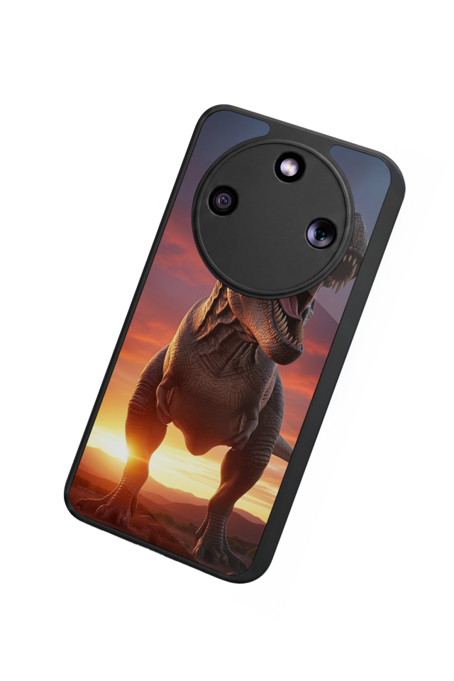 Honor Magic 8 Lite Uyumlu Dinazor Tasarımlı Glossy Premium Kılıf