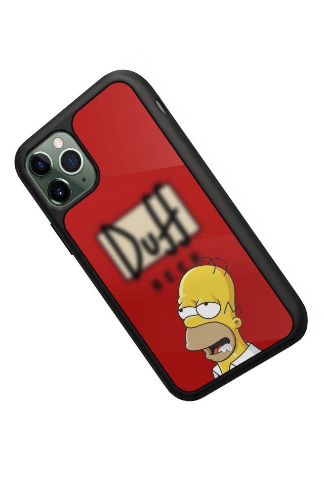 iPhone 11 Pro Max Uyumlu The Simpsons Tasarımlı Glossy Premium Kılıf