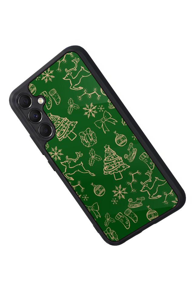 Samsung Galaxy A34 Uyumlu Yilbasi Christmas Tasarımlı Glossy Premium Kılıf
