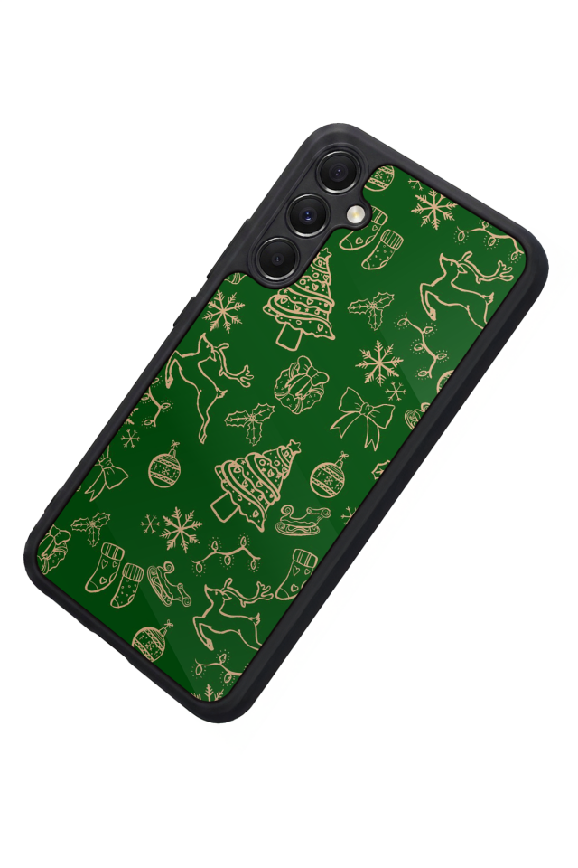 Samsung Galaxy A34 Uyumlu Yilbasi Christmas Tasarımlı Glossy Premium Kılıf