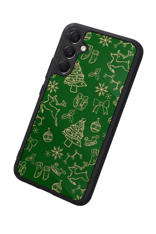 Samsung Galaxy A34 Uyumlu Yilbasi Christmas Tasarımlı Glossy Premium Kılıf