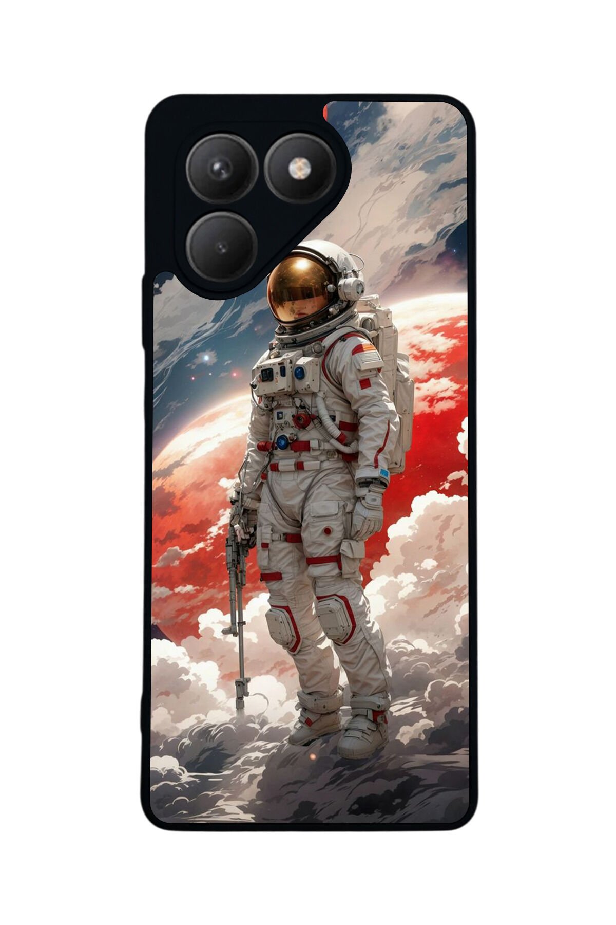 Tecno Pova 7 Mat Uyumlu Siyah Kılıf – Yumuşak Silikon, Koruyucu, Şok Emici Kapak