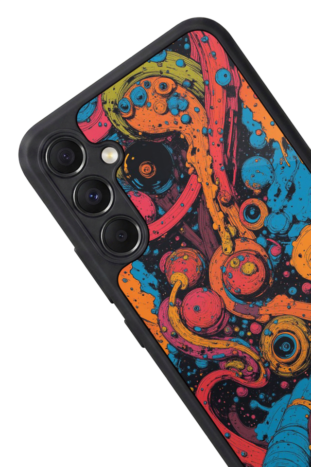 Samsung Galaxy M34 Uyumlu Abstract Tasarımlı Glossy Premium Kılıf