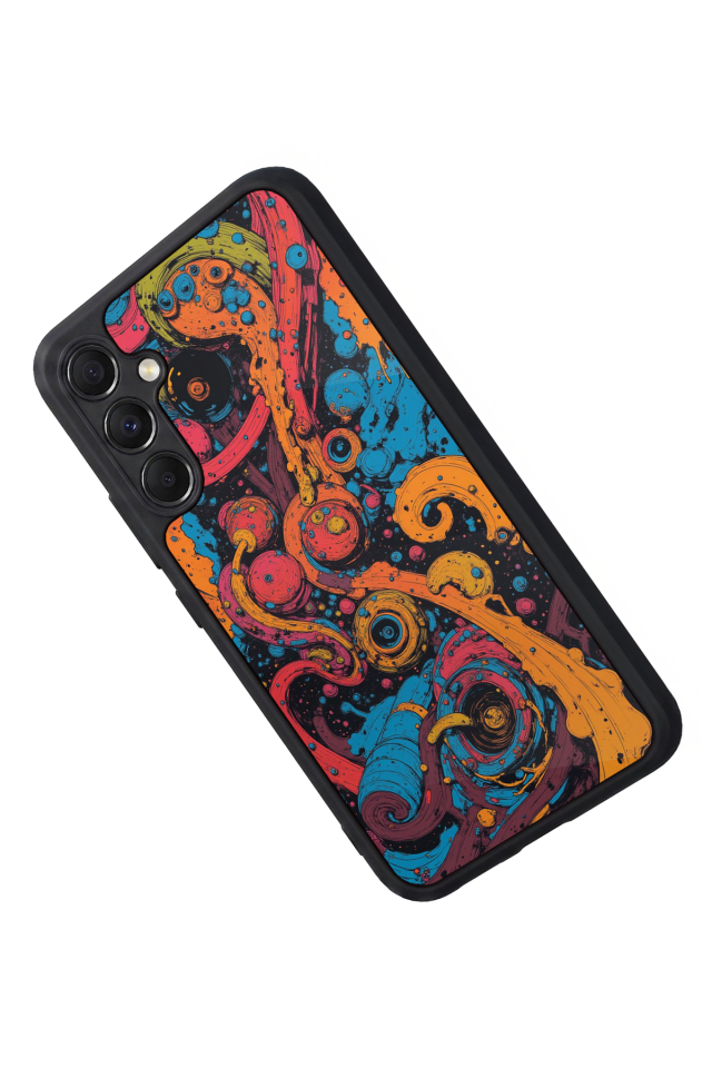 Samsung Galaxy M34 Uyumlu Abstract Tasarımlı Glossy Premium Kılıf