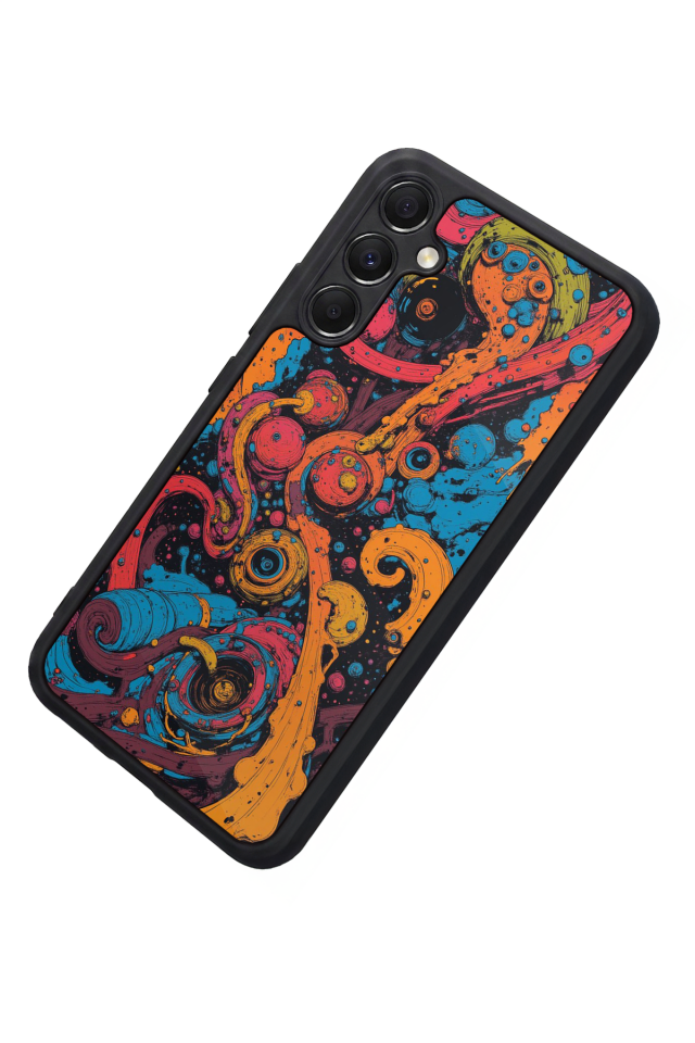 Samsung Galaxy M34 Uyumlu Abstract Tasarımlı Glossy Premium Kılıf