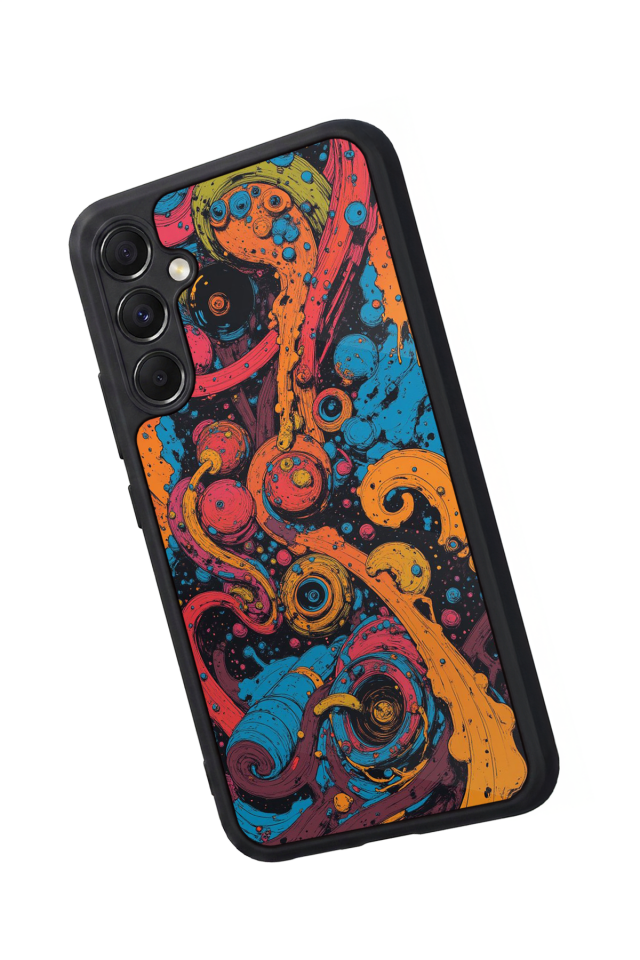 Samsung Galaxy M34 Uyumlu Abstract Tasarımlı Glossy Premium Kılıf