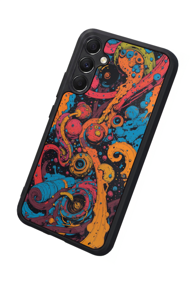 Samsung Galaxy M34 Uyumlu Abstract Tasarımlı Glossy Premium Kılıf