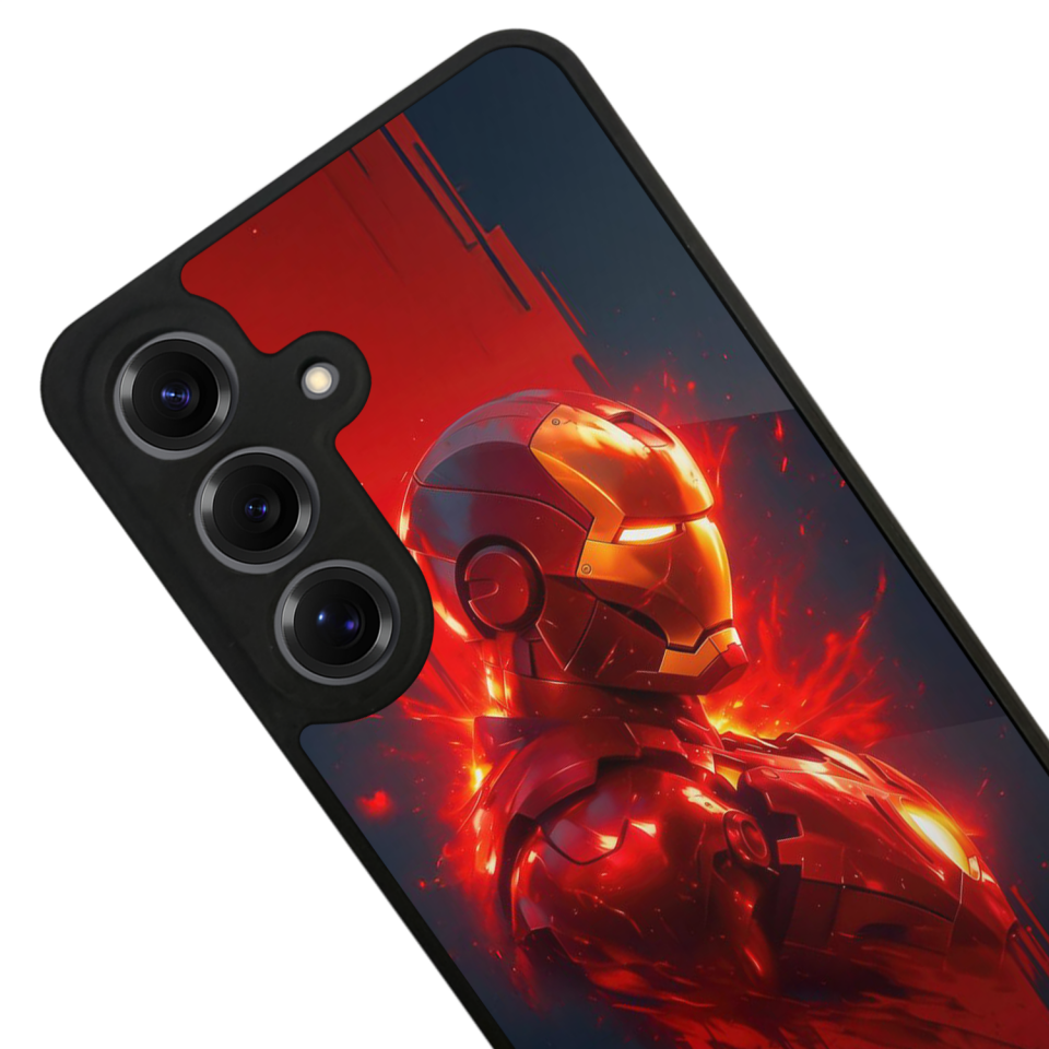 Samsung Galaxy S25 Uyumlu  Iron Man ( Demir Adam ) Tasarımlı Glossy Premium Kılıf