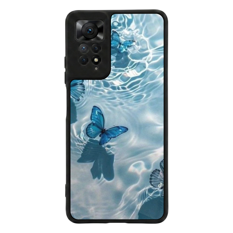 Xiaomi Redmi Note 12 Pro Uyumlu Kelebek Tasarımlı Glossy Premium Kılıf