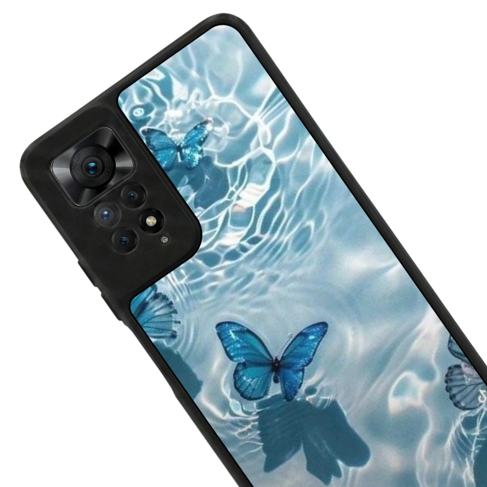 Xiaomi Redmi Note 12 Pro Uyumlu Kelebek Tasarımlı Glossy Premium Kılıf