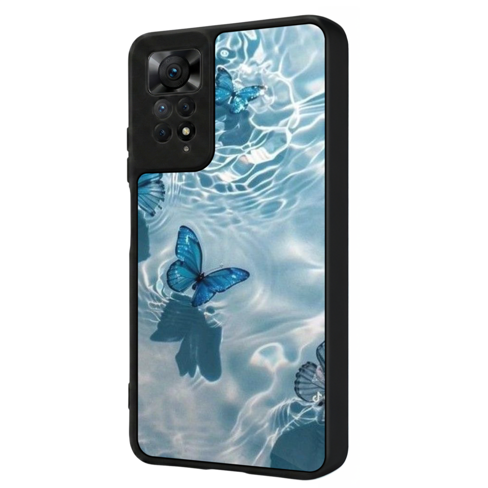 Xiaomi Redmi Note 12 Pro Uyumlu Kelebek Tasarımlı Glossy Premium Kılıf