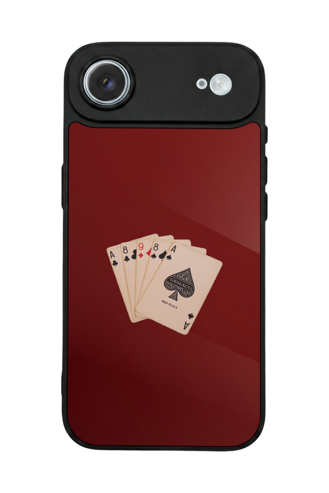 iPhone 17 Air Uyumlu Kirmizi Tasarımlı Glossy Premium Kılıf