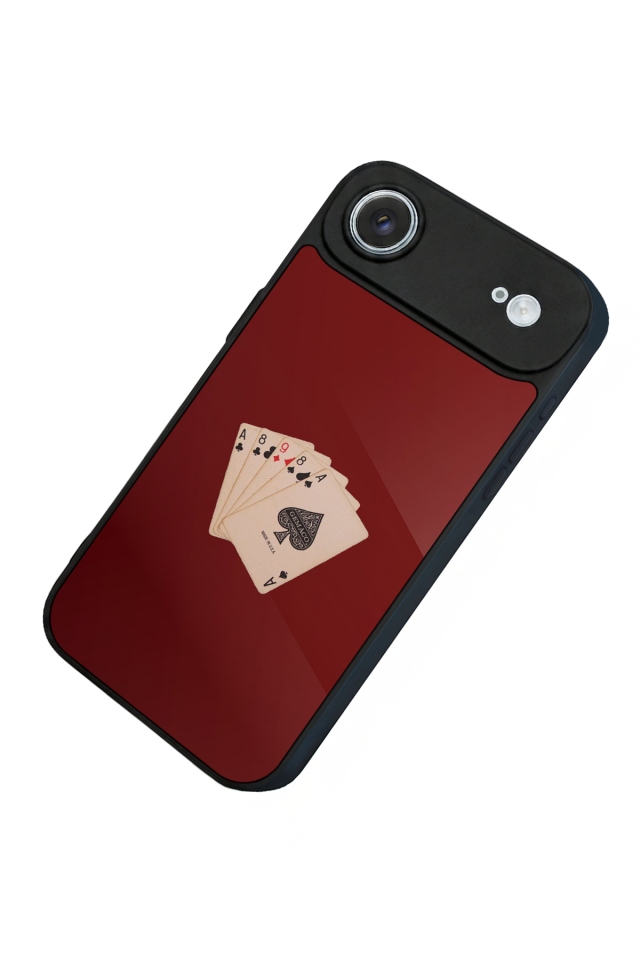 iPhone 17 Air Uyumlu Kirmizi Tasarımlı Glossy Premium Kılıf