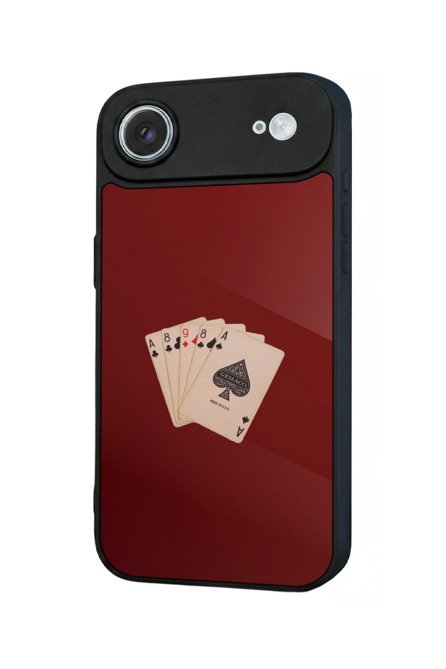 iPhone 17 Air Uyumlu Kirmizi Tasarımlı Glossy Premium Kılıf