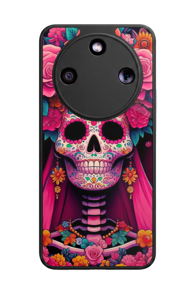 Honor Magic 8 Lite Uyumlu KuruKafa Tasarımlı Glossy Premium Kılıf