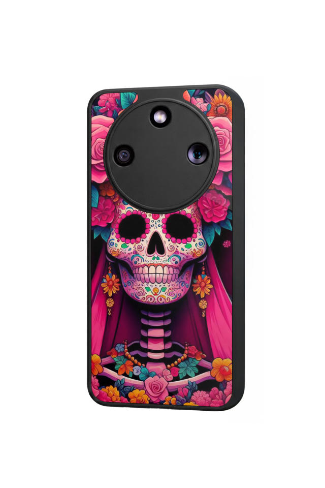 Honor Magic 8 Lite Uyumlu KuruKafa Tasarımlı Glossy Premium Kılıf