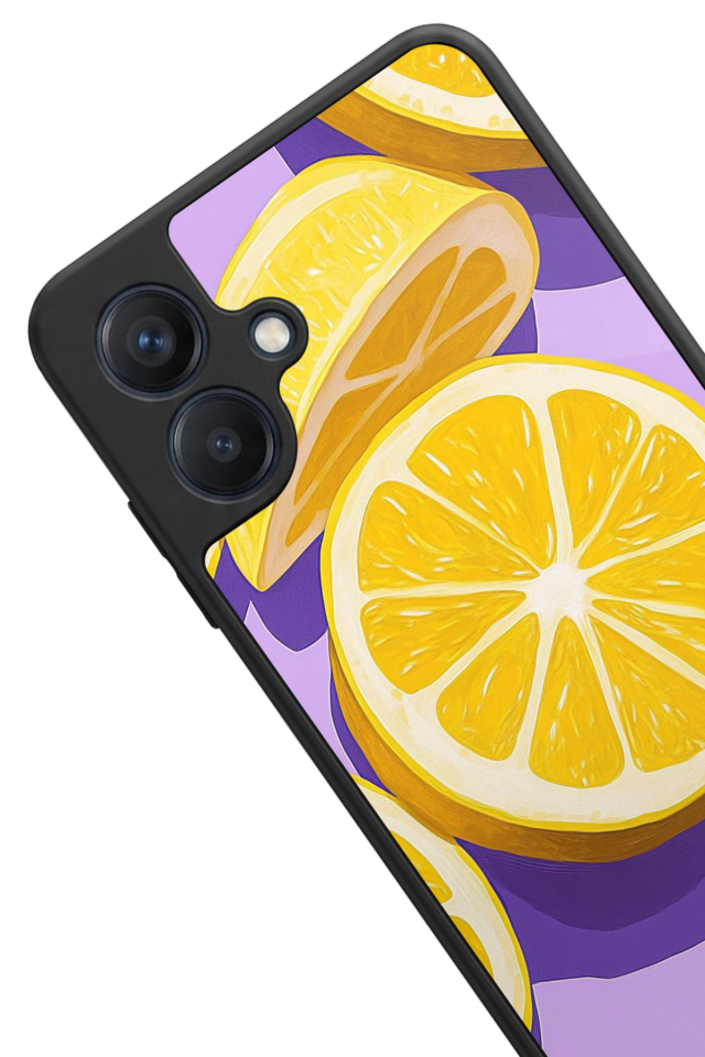 Samsung Galaxy A07 Uyumlu Limon Tasarımlı Glossy Premium Kılıf