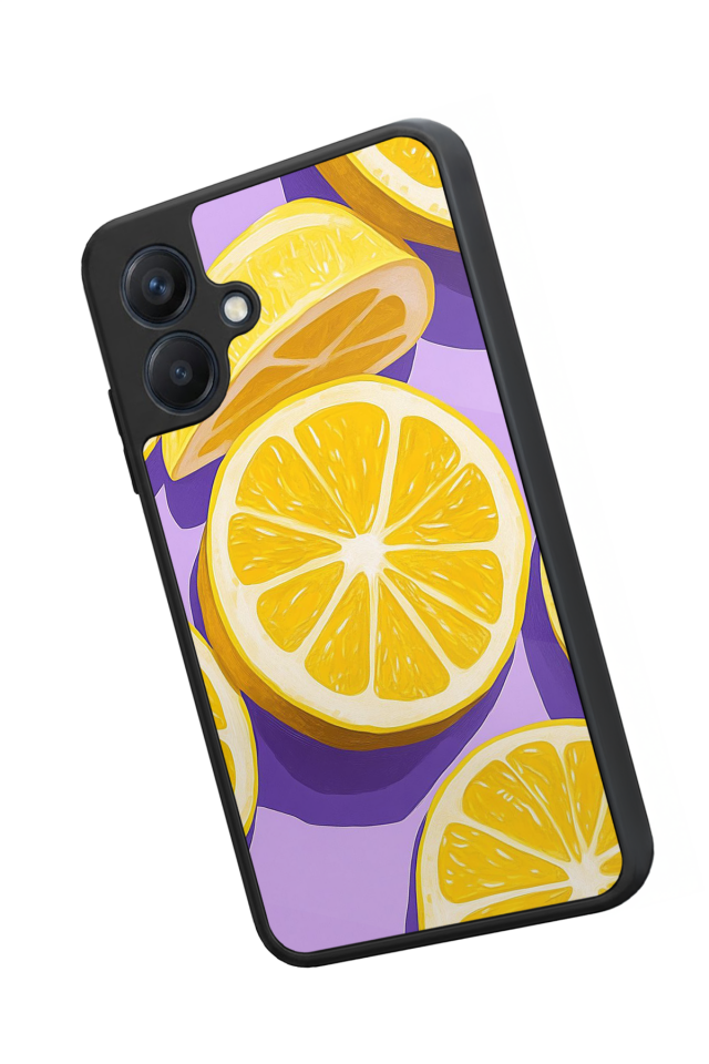 Samsung Galaxy A07 Uyumlu Limon Tasarımlı Glossy Premium Kılıf