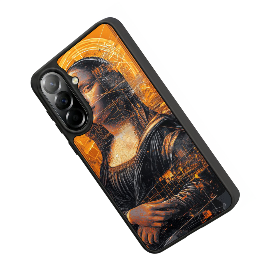 Samsung Galaxy A57 Uyumlu Monalisa Tasarımlı Glossy Premium Kılıf