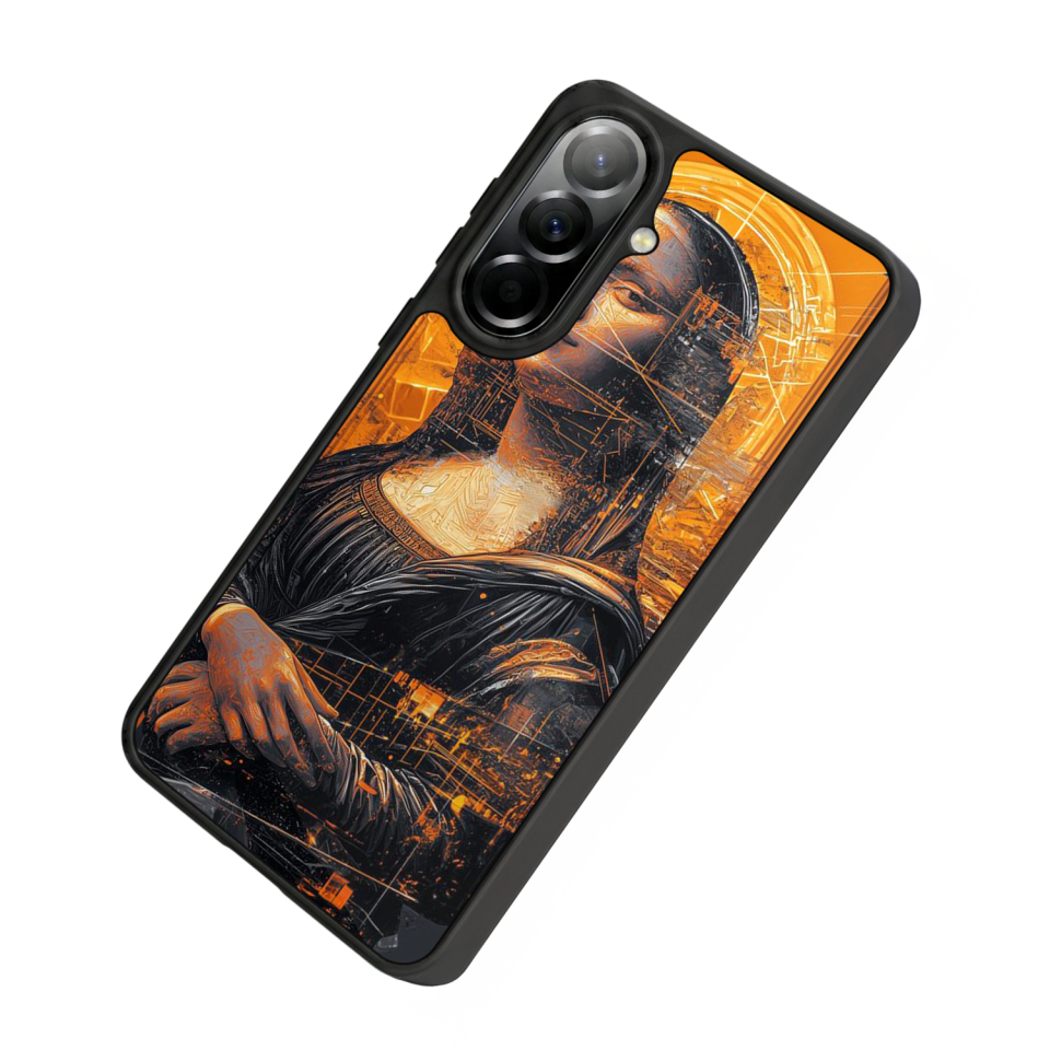 Samsung Galaxy A57 Uyumlu Monalisa Tasarımlı Glossy Premium Kılıf